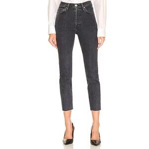RE/Done jeans Originals 90s High Rise Ankle Crop gray size 24
